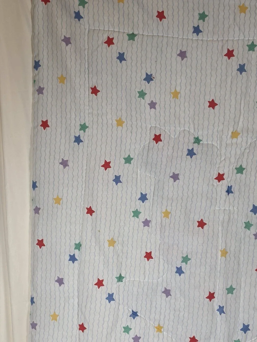VTG Dundee Disney Baby Mickey Minnie Donald Quilted Crib Blanket Comforter